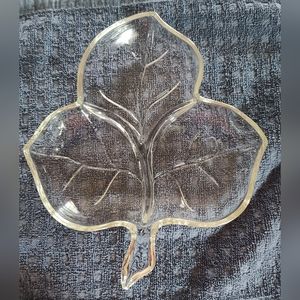 Vintage Hazel Atlas Clover Leaf Relish, Nut and or Candy Dish. Smoke Free Home